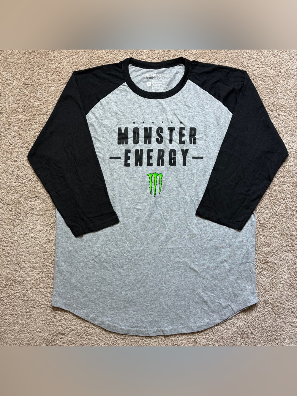 Monster Energy Adult Raglan Shirt